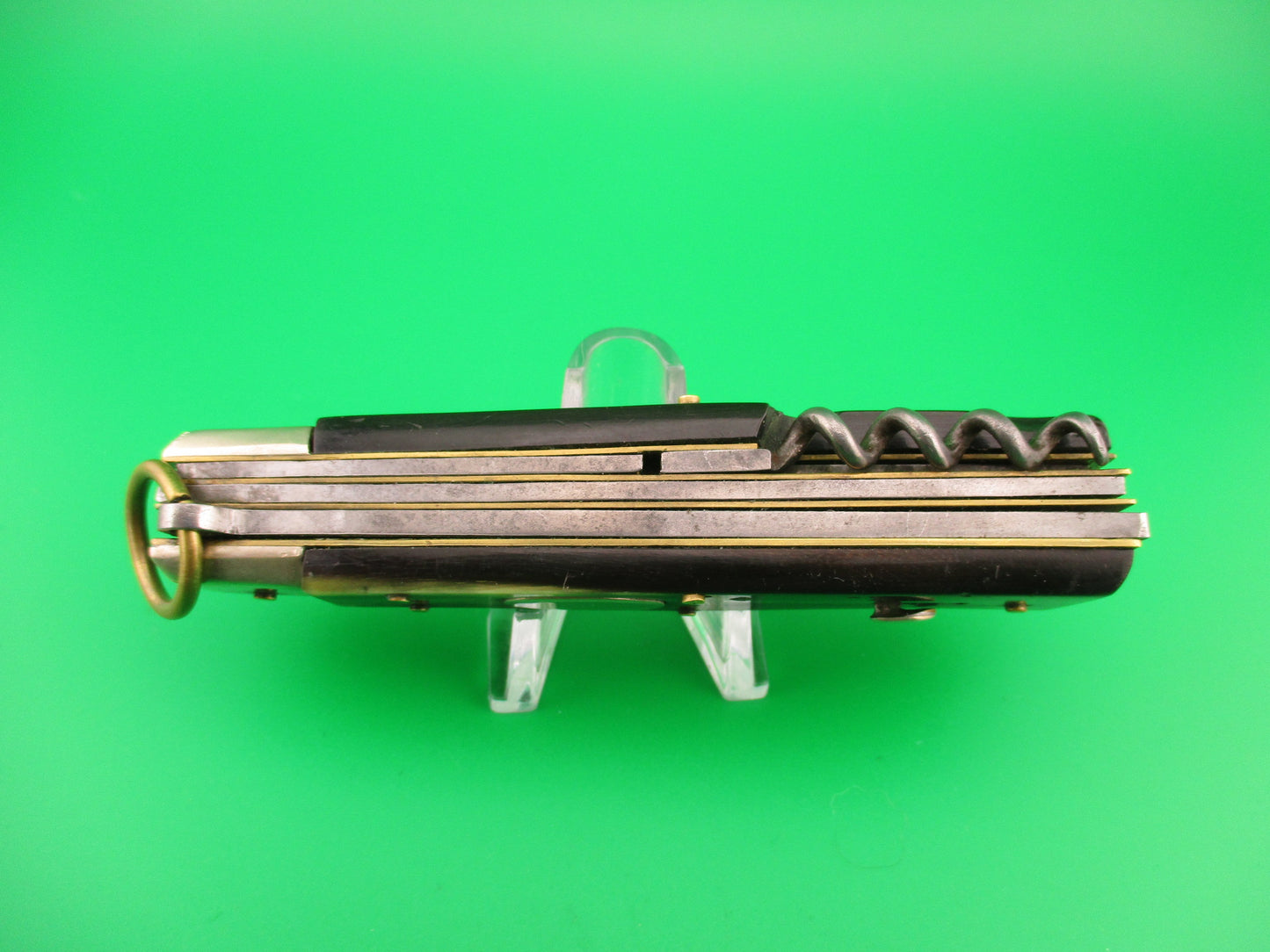 Latama 20cm Italian 5 Blade Oval button Ring pull Camper automatic knife