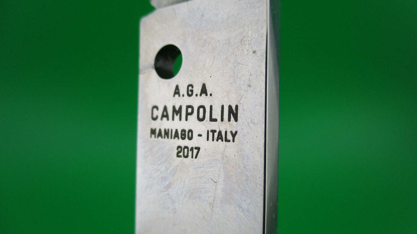 z AGA CAMPOLIN MANIAGO ITALY 2017 28cm Italian Frosolone style Horn & Brass Automatic knife