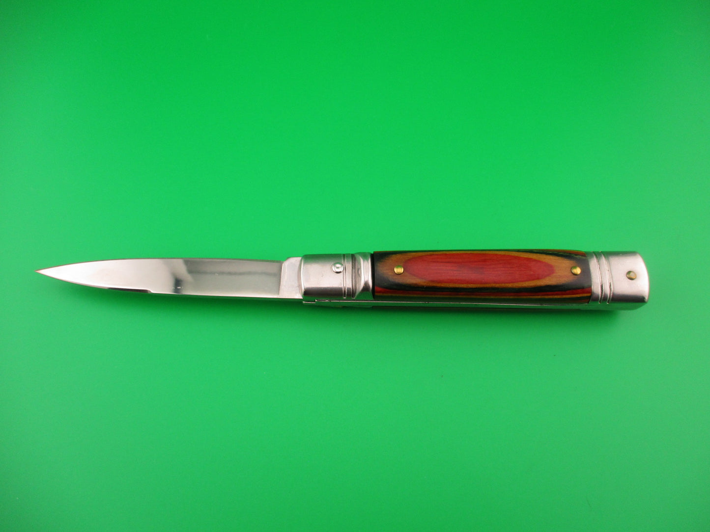 G.O.M Inox 20cm Italian Lever Slimline Frostwood vintage automatic knife