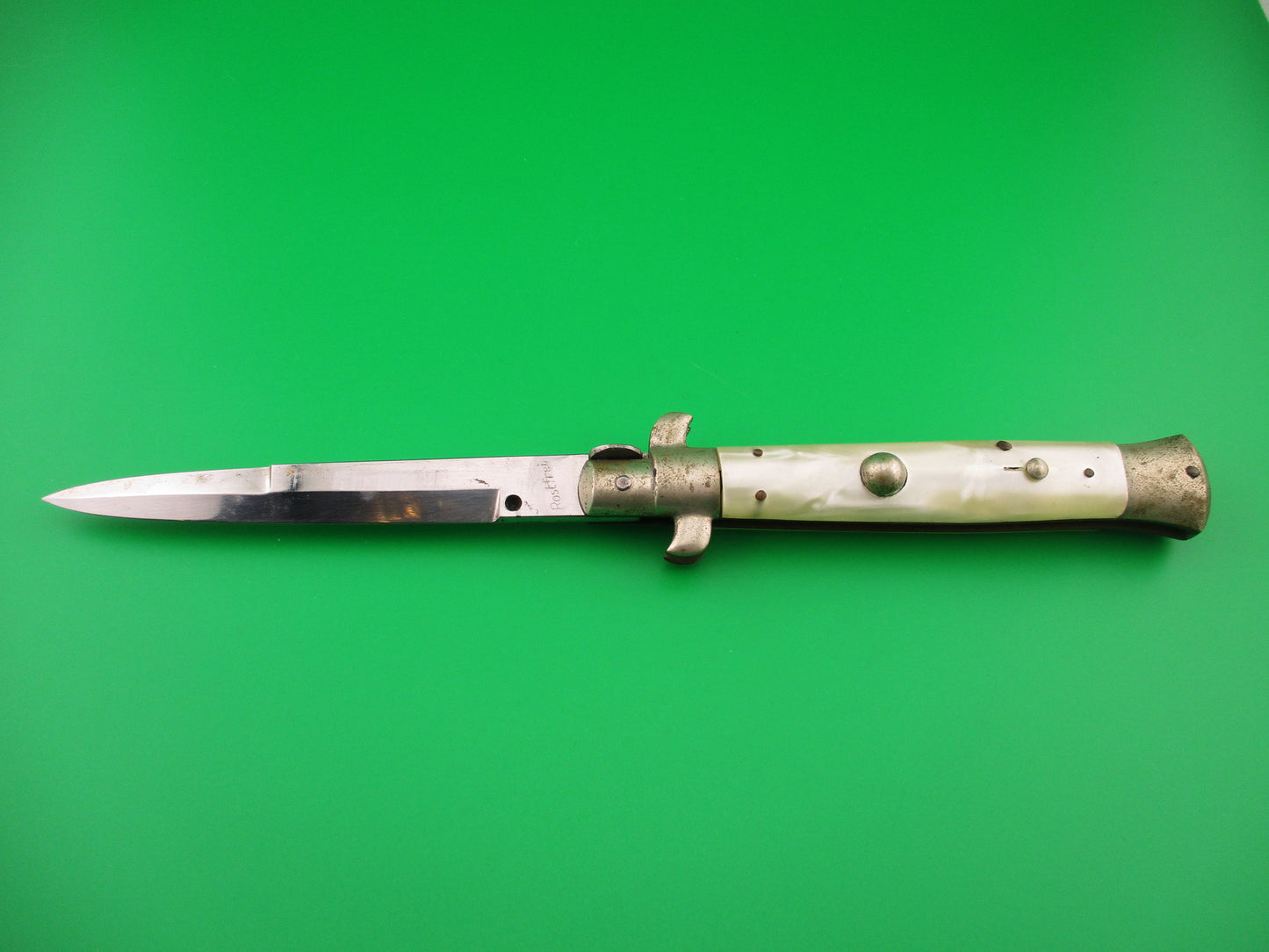 Rostfrei (slant) 23cm Italian Picklock Pearlex vintage 1950s automatic knife