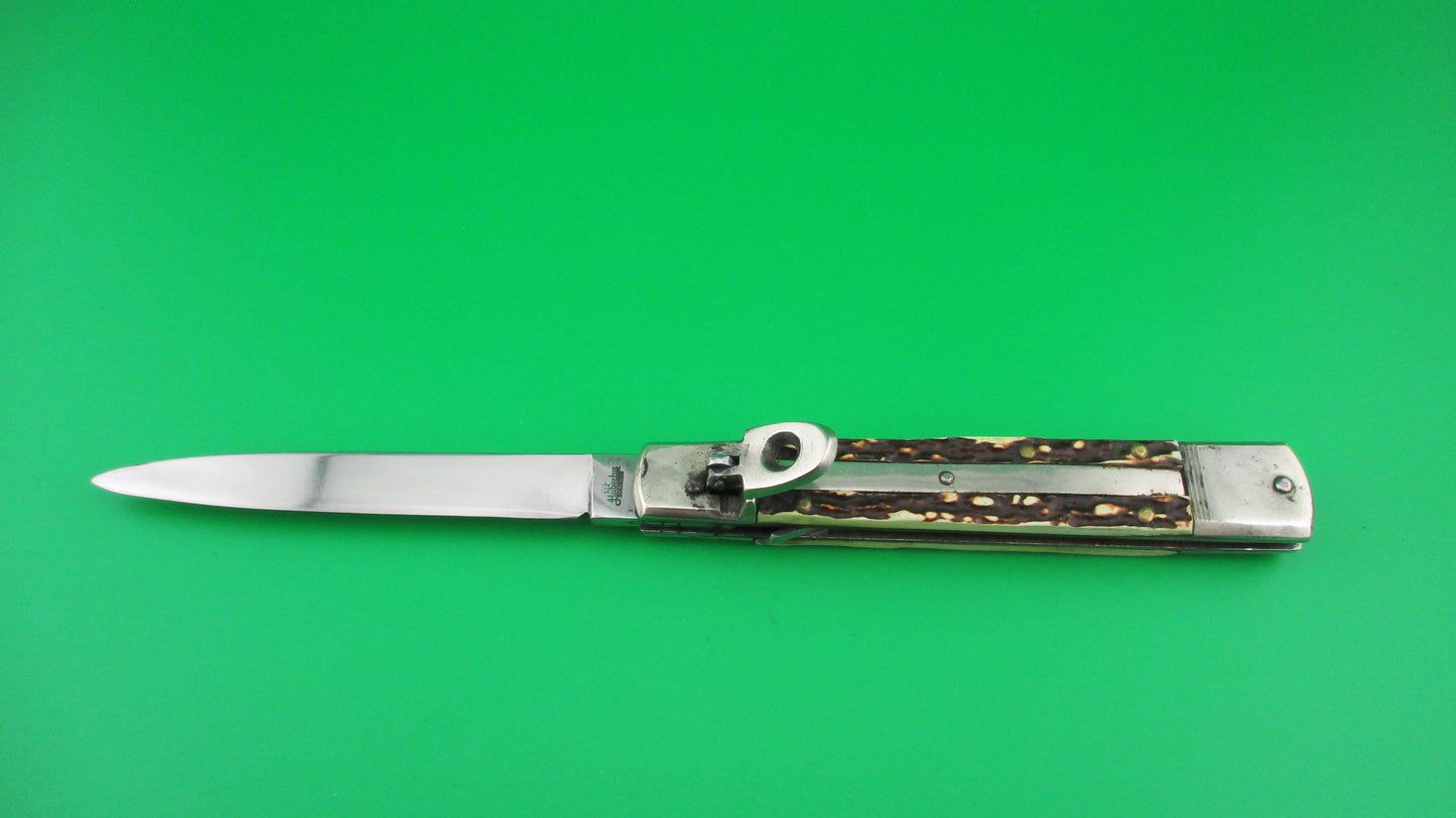 HUBERTUS SOLINGEN ROSTFREI 11cm German Slimline lever switchblade stamped
