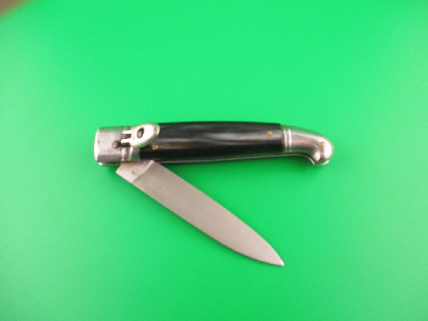 HOMEIJ ROSTFREI 20cm Italian Birds Head Lever Horn Vintage automatic knife