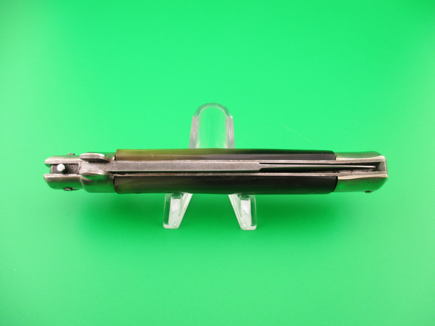 G.C.CO Italy 23cm Italian Manual Stiletto lockback w round shield knife fake switchblade