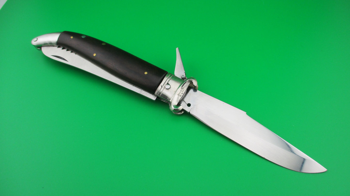 JAGUAR EXTRA Rostfrei (slant) 25cm Italian Shell puller Fulcrum release 2 blade automatic