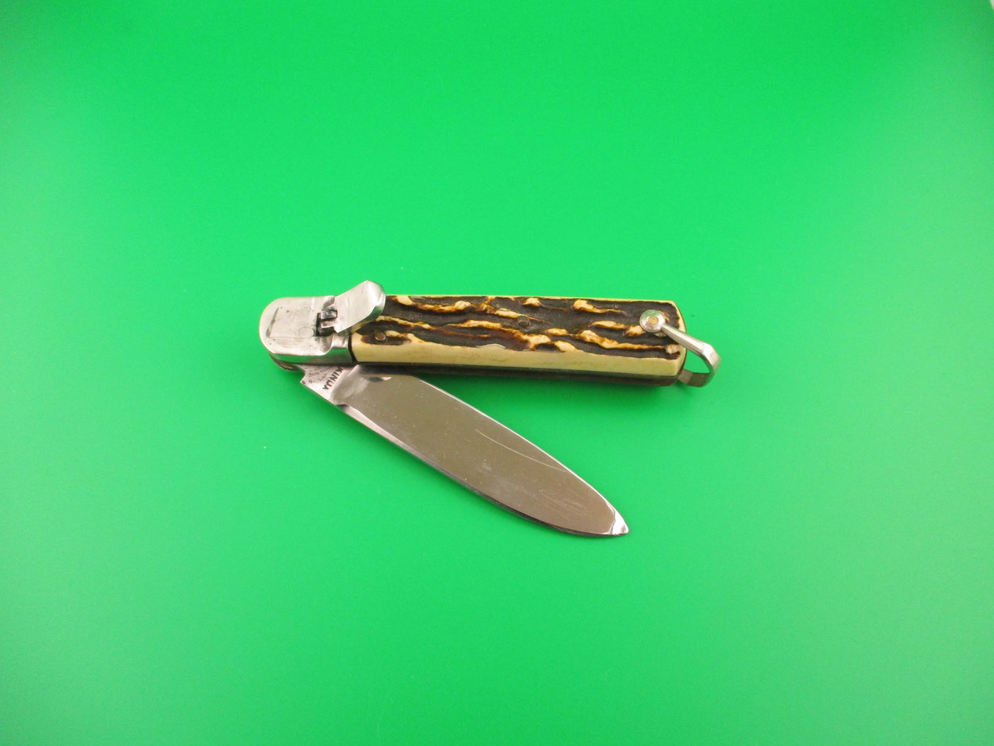 MAKINOX 18cm French Lever Imitation Stag Vintage automatic knife