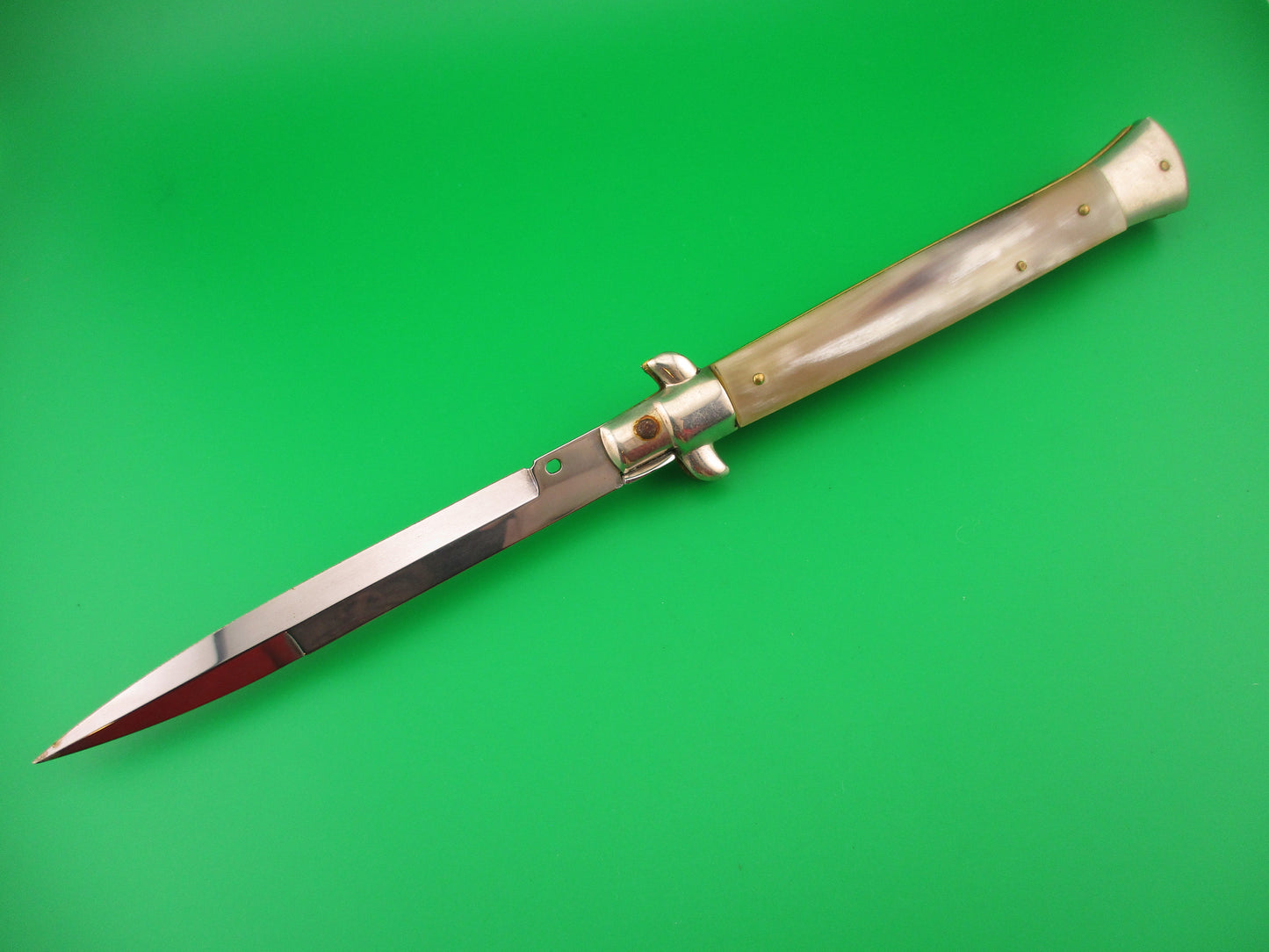 FRANK B ITALY 28cm Italian Picklock Stiletto Bayonet Honey Red dot automatic knife
