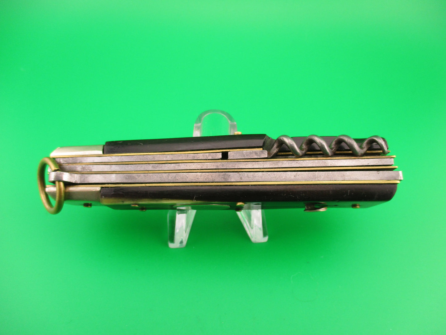 Latama 20cm Italian 5 Blade Oval button Ring pull Camper automatic knife