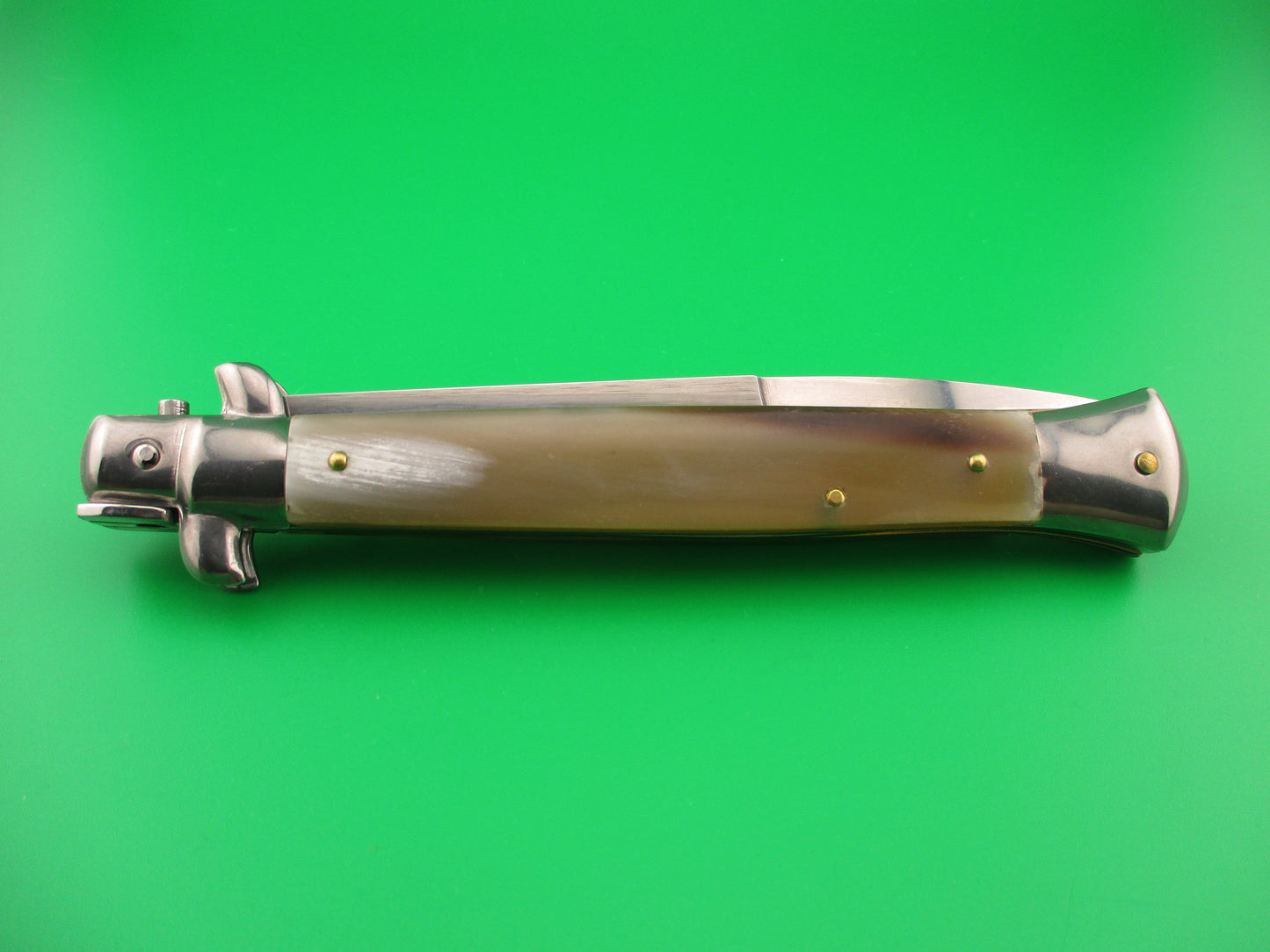 FRANK B ITALY 28cm Italian 11 inch Bayonet Honey Horn swivel bolster automatic knife