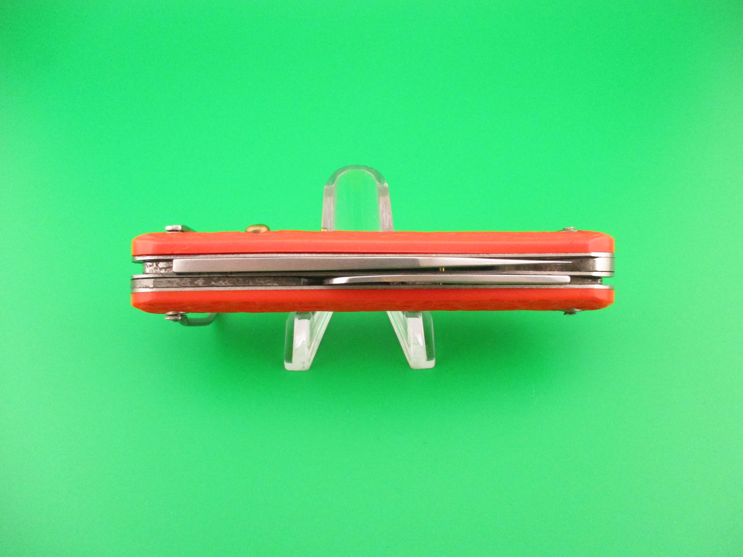 z CAMILLUS vintage MC1 Orange paratrooper automatic knife with hook blade