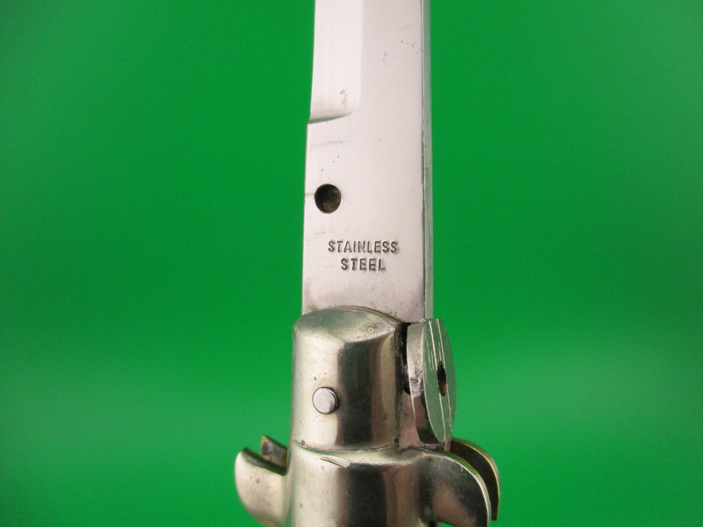 STAINLESS STEEL 18cm Japanese Picklock Vintage 1960s automatic knife