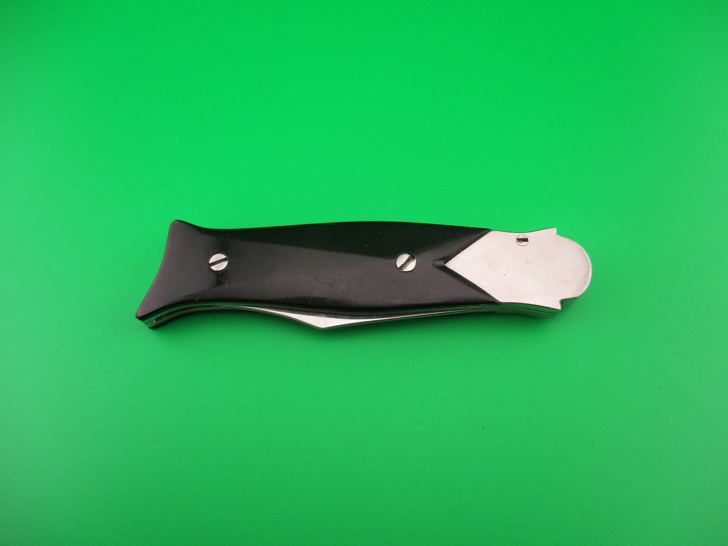 RPK 18cm Russian Prison Knife Vintage Automatic Black & silver coilspring