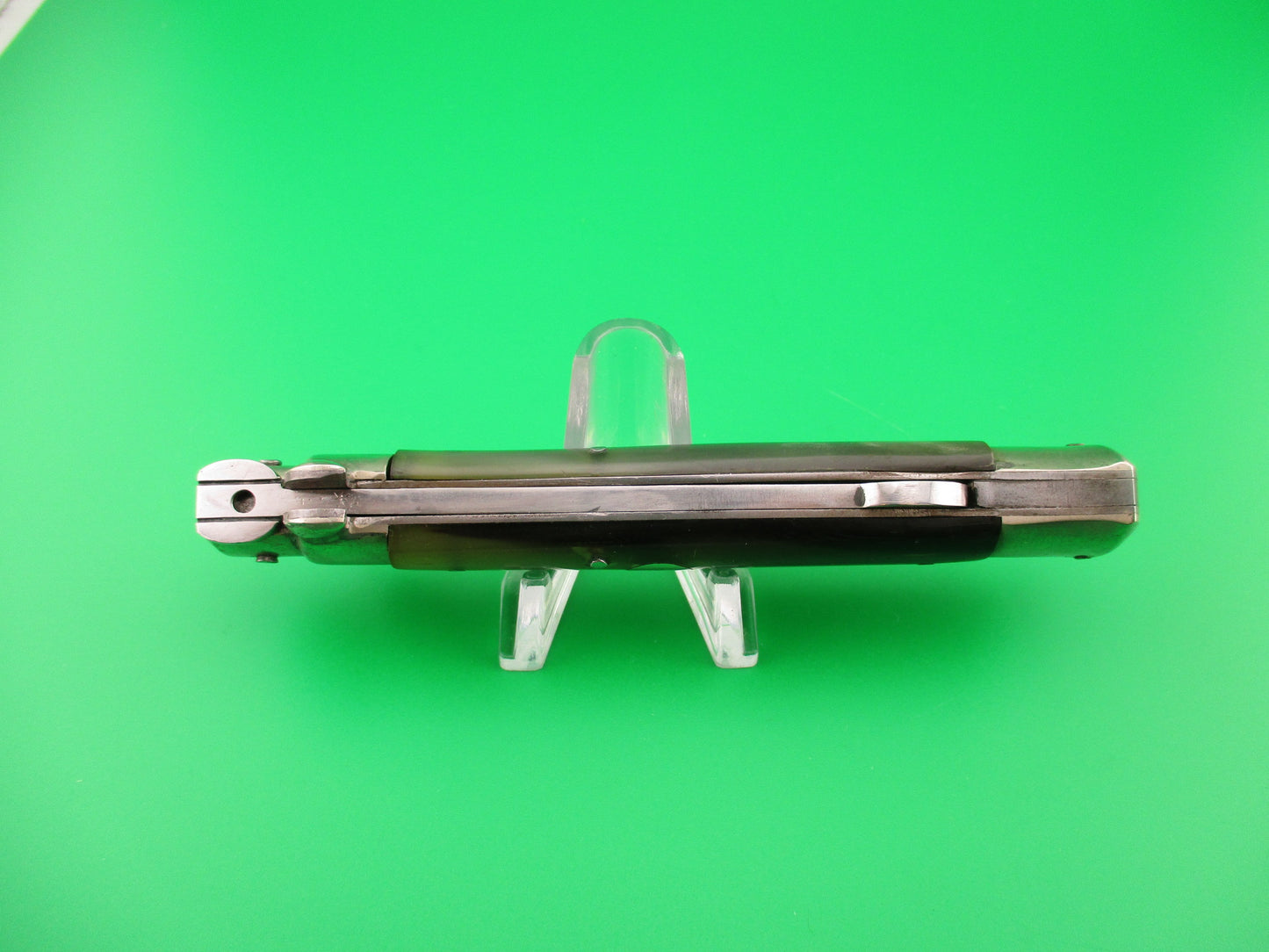 G.C.CO Italy 23cm Italian Manual Stiletto lockback w round shield knife fake switchblade