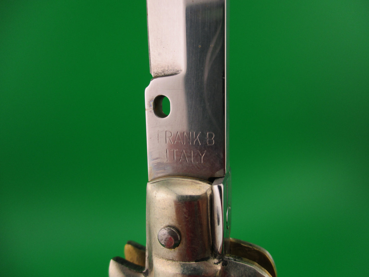 FRANK B ITALY 28cm Italian Picklock Stiletto Bayonet Honey Red dot automatic knife