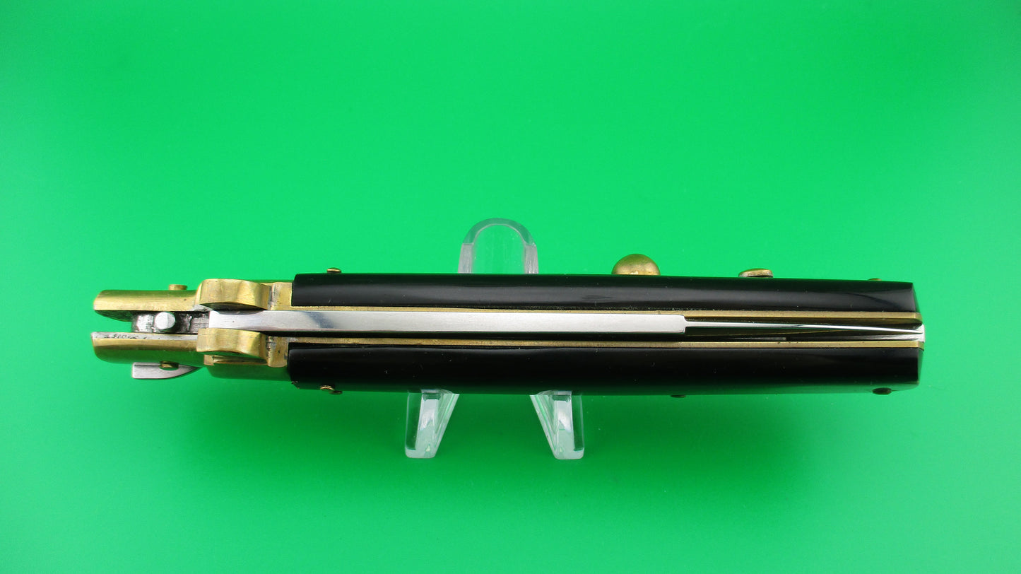 z AGA CAMPOLIN MANIAGO ITALY 2017 28cm Italian Frosolone style Horn & Brass Automatic knife