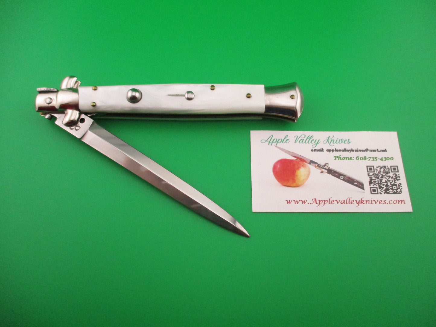 AB STILETTO ITALY 28cm Italian Pearlex Dagger Blade Stiletto switchblade knife