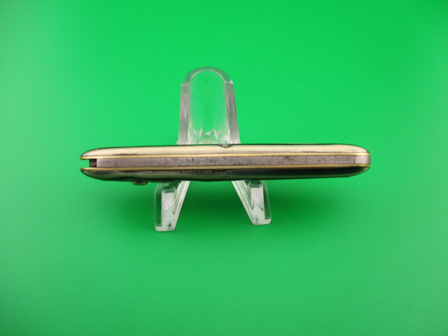 Schrade Cut Co #1404H Single Jack Black & White Celluloid switchblade knife