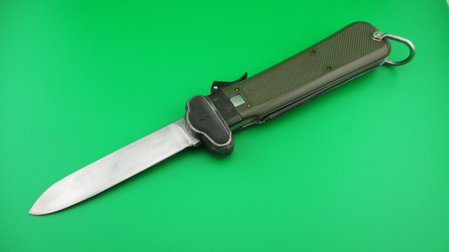 z BUND 26cm German Military Vintage Take Down Gravity knife Green