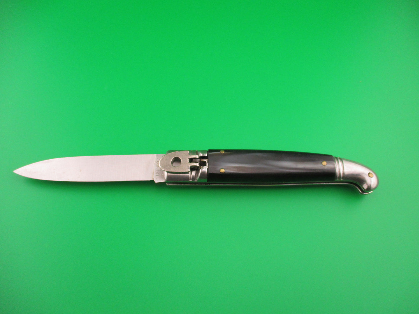 HOMEIJ ROSTFREI 20cm Italian Birds Head Lever Horn Vintage automatic knife