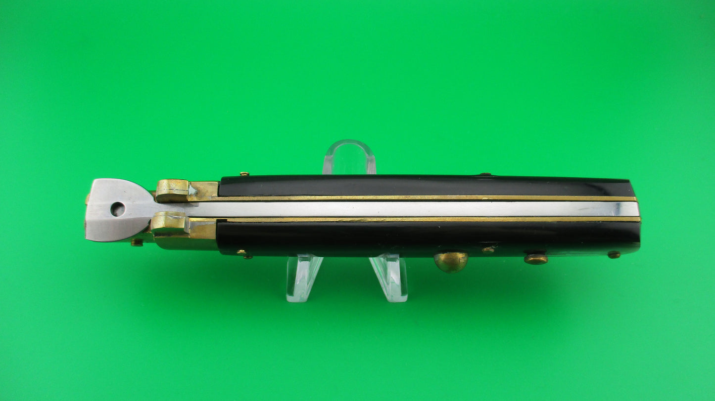 z AGA CAMPOLIN MANIAGO ITALY 2017 28cm Italian Frosolone style Horn & Brass Automatic knife