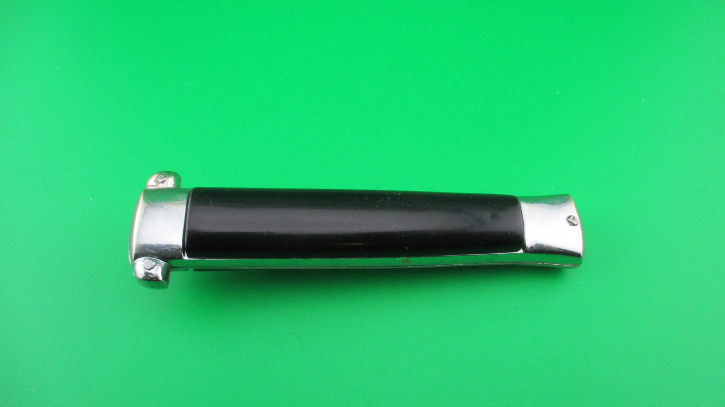 z PATENT ROSTFREI 21cm Italian Vintage OTF DA Rosa Uliana Primo automatic black knife NOS