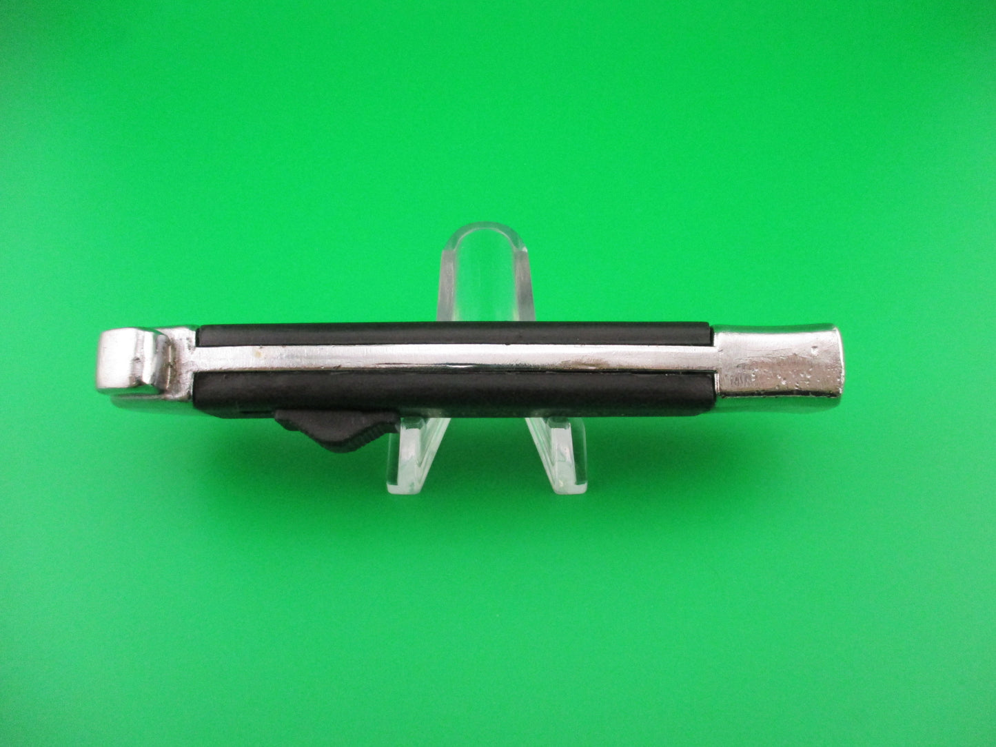 BELL 20cm SUPER-AUTOMATIC Black DA OTF switchblade knife w Gold letters