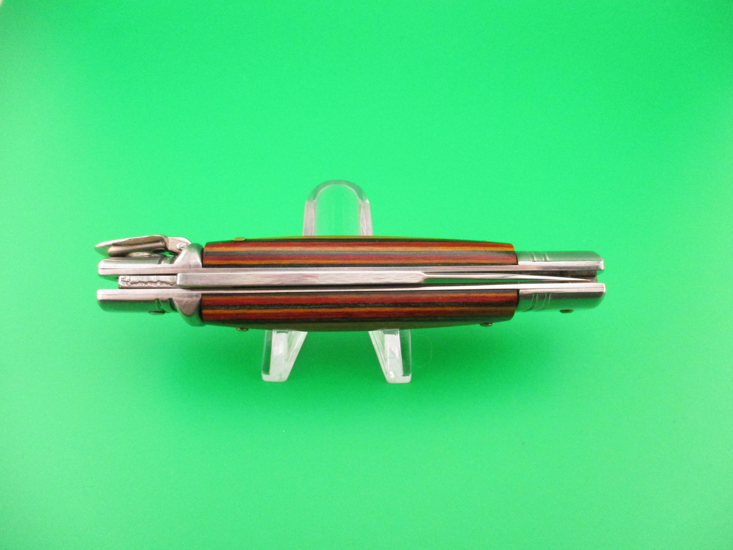 G.O.M Inox 20cm Italian Lever Slimline Frostwood vintage automatic knife
