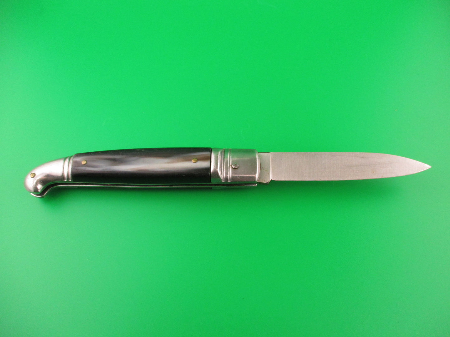 HOMEIJ ROSTFREI 20cm Italian Birds Head Lever Horn Vintage automatic knife
