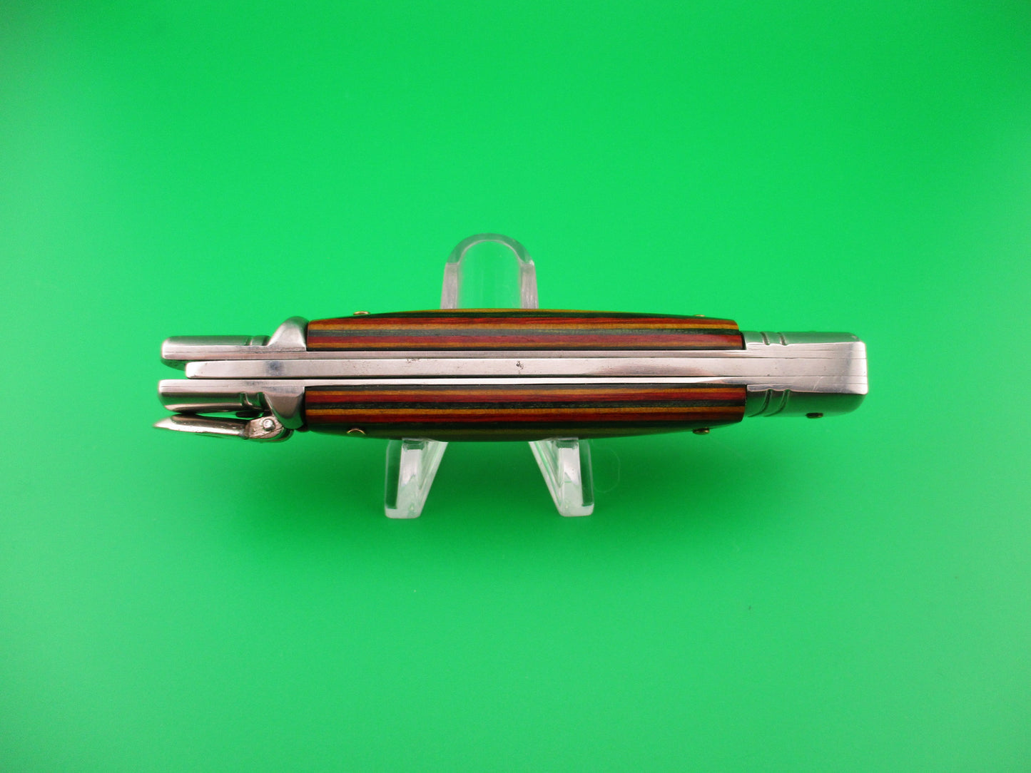 G.O.M Inox 20cm Italian Lever Slimline Frostwood vintage automatic knife