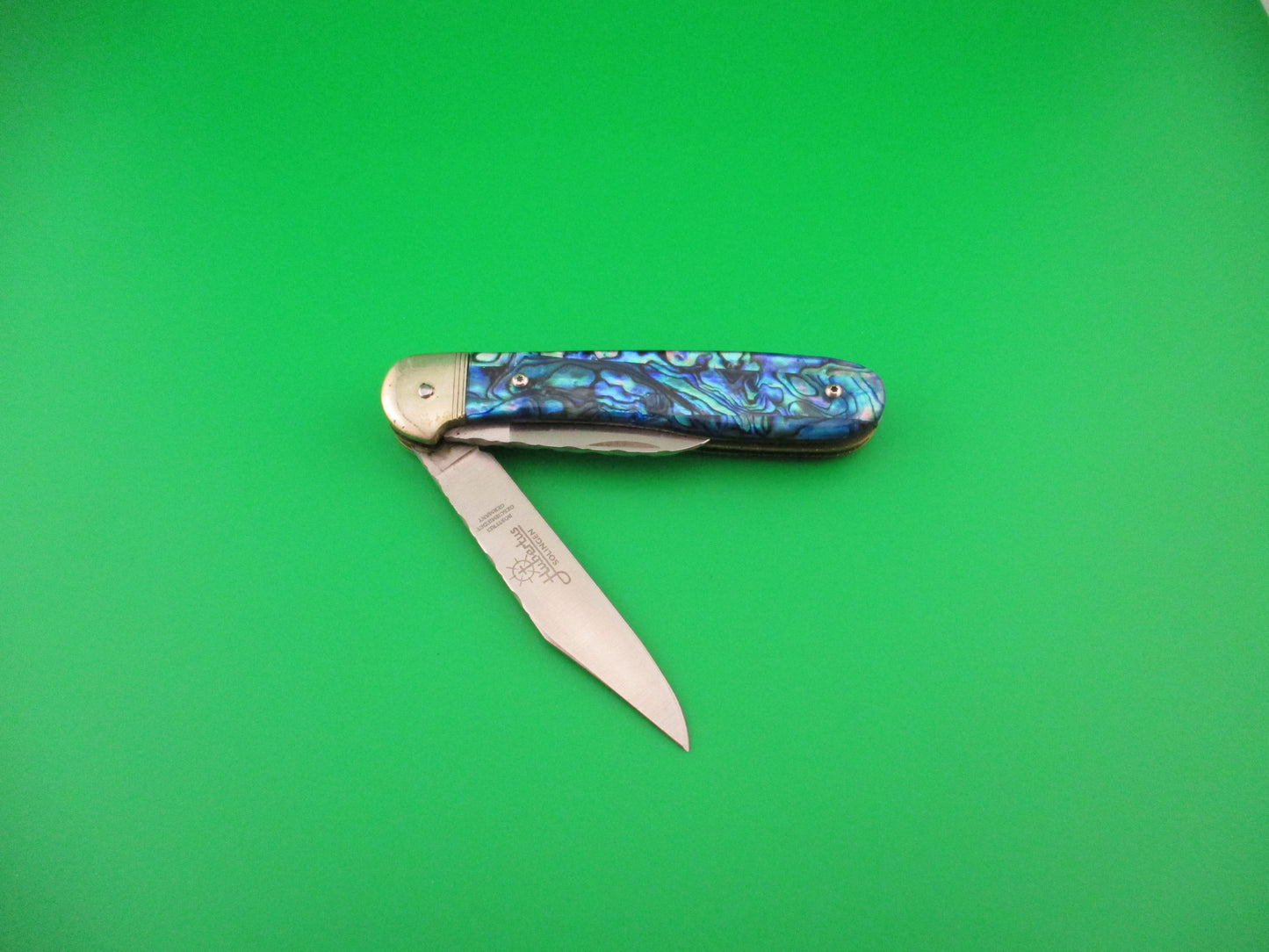 Hubertus SOLINGEN 10cm German Abalone Pen Blade release customized automatic knife