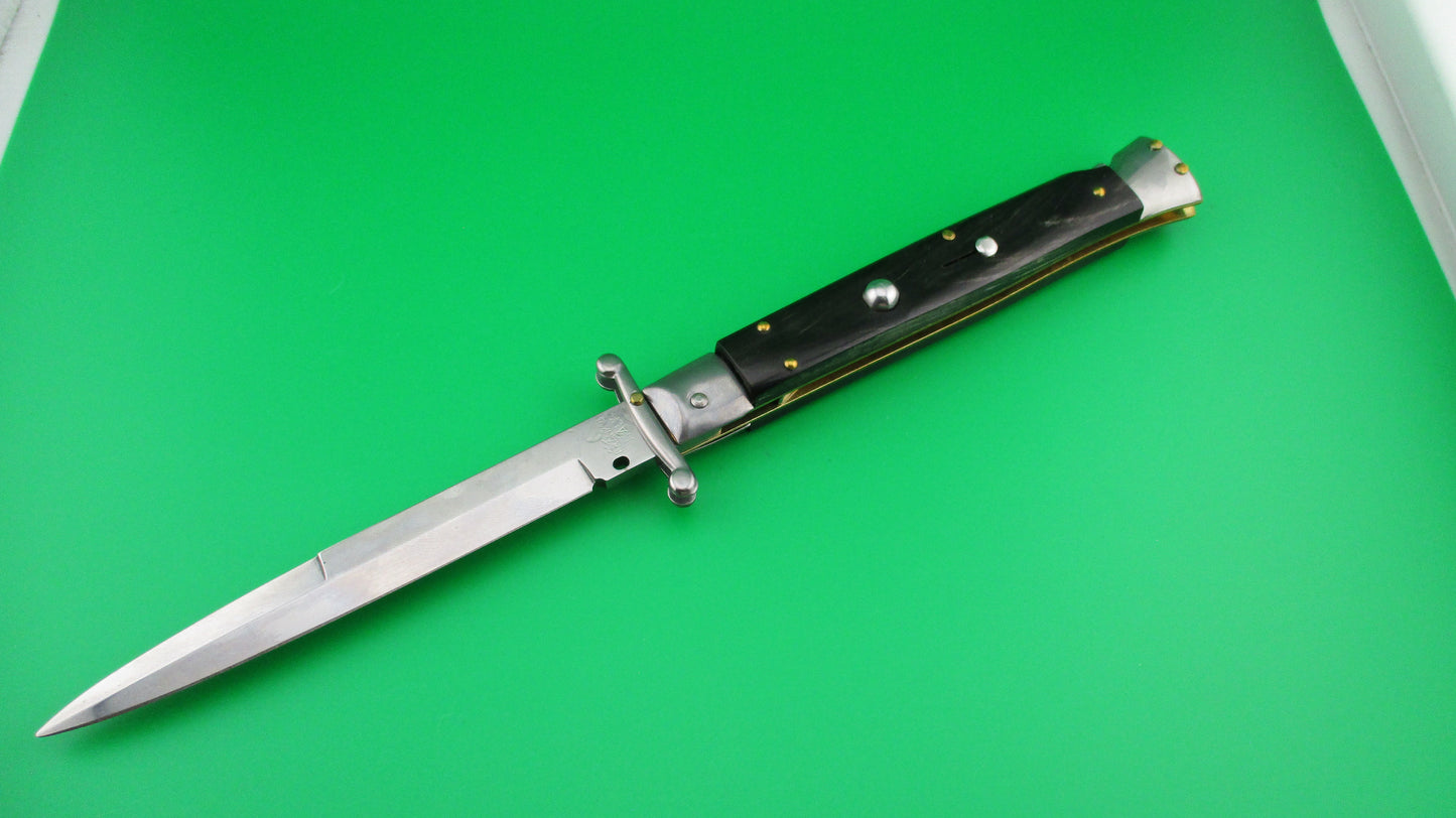 z FRANK B ITALY 28cm Italian Swing Guard Dark Horn automatic knife