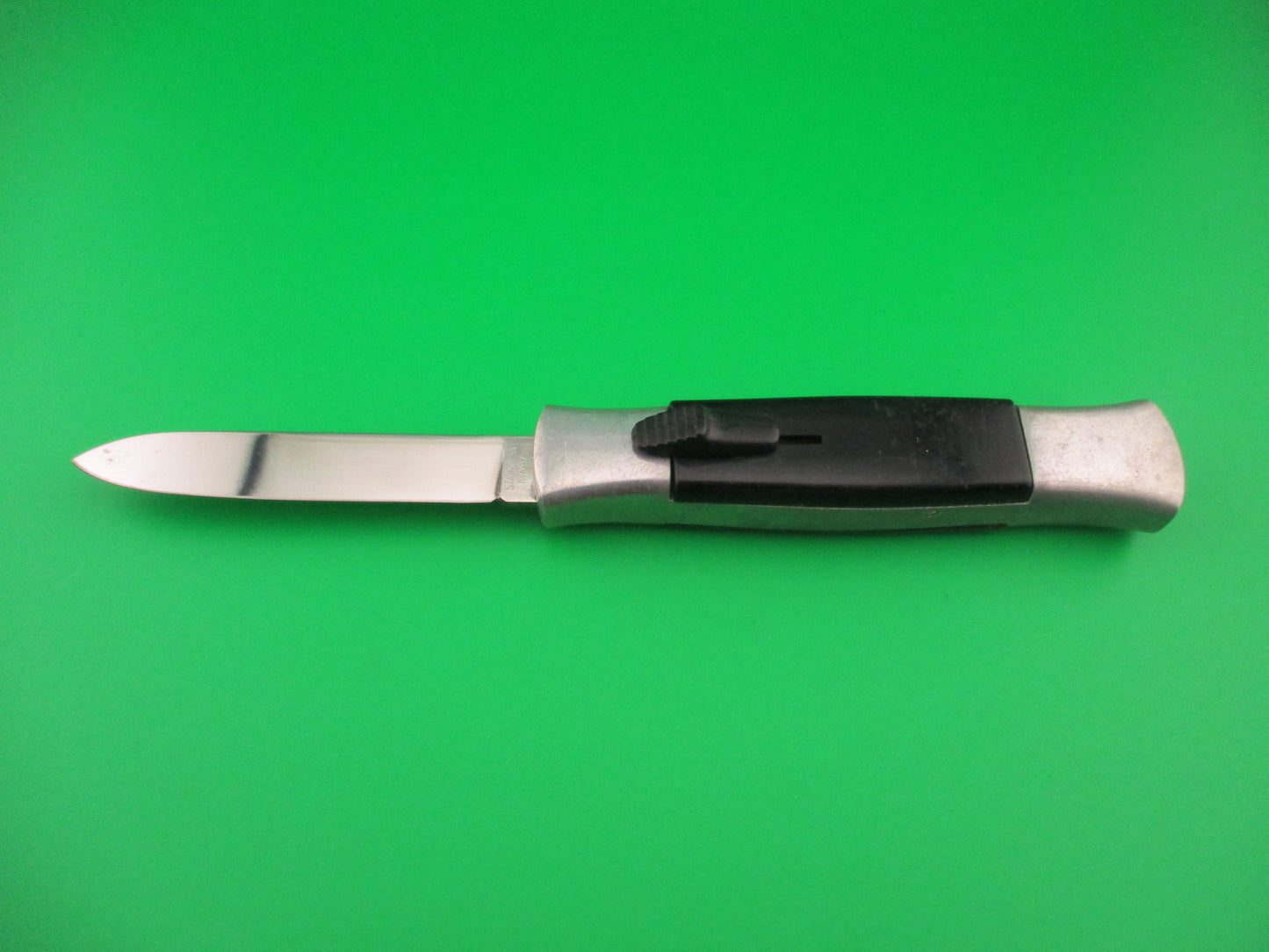STAINLESS ITALY 21cm Italian Vintage 1970s OTF Aluminum frame automatic