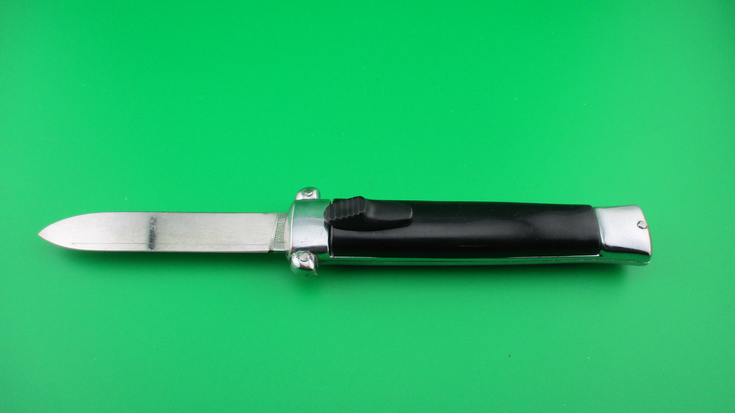 z PATENT ROSTFREI 21cm Italian Vintage OTF DA Rosa Uliana Primo automatic black knife NOS
