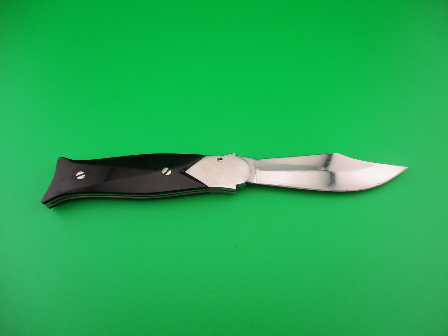 RPK 18cm Russian Prison Knife Vintage Automatic Black & silver coilspring