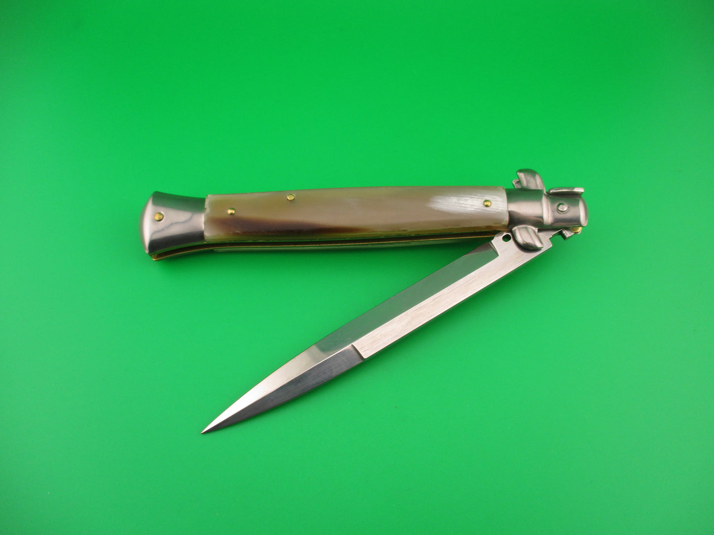 FRANK B ITALY 28cm Italian 11 inch Bayonet Honey Horn swivel bolster automatic knife