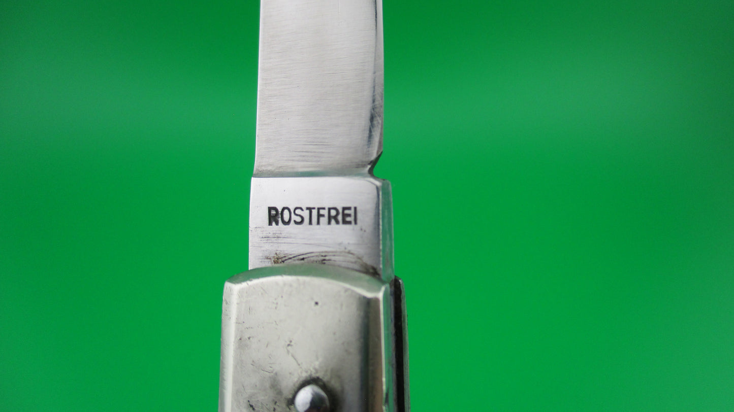 HUBERTUS SOLINGEN ROSTFREI 11cm German Slimline lever switchblade stamped