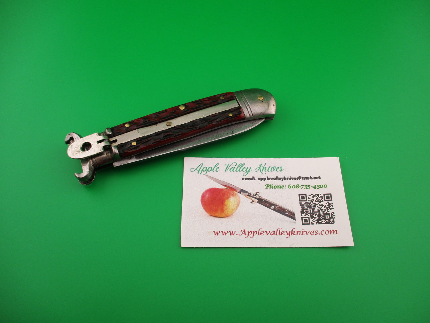 Winchester 20cm German Shell puller Red Bone Johnny Cade style automatic knife