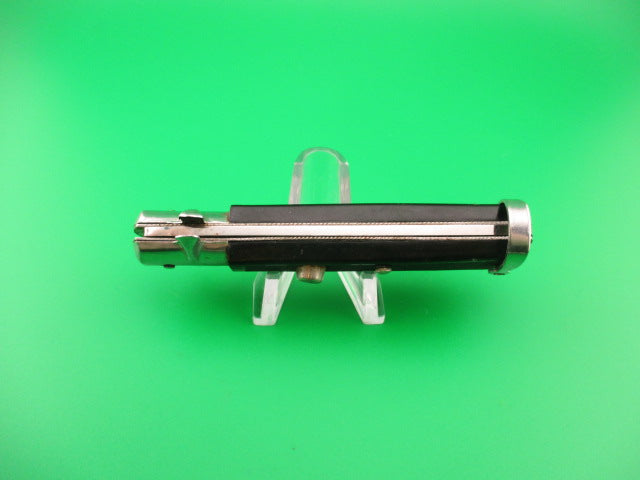 INOX 19cm French BOBC Crossguard Black Checkered vintage automatic knife