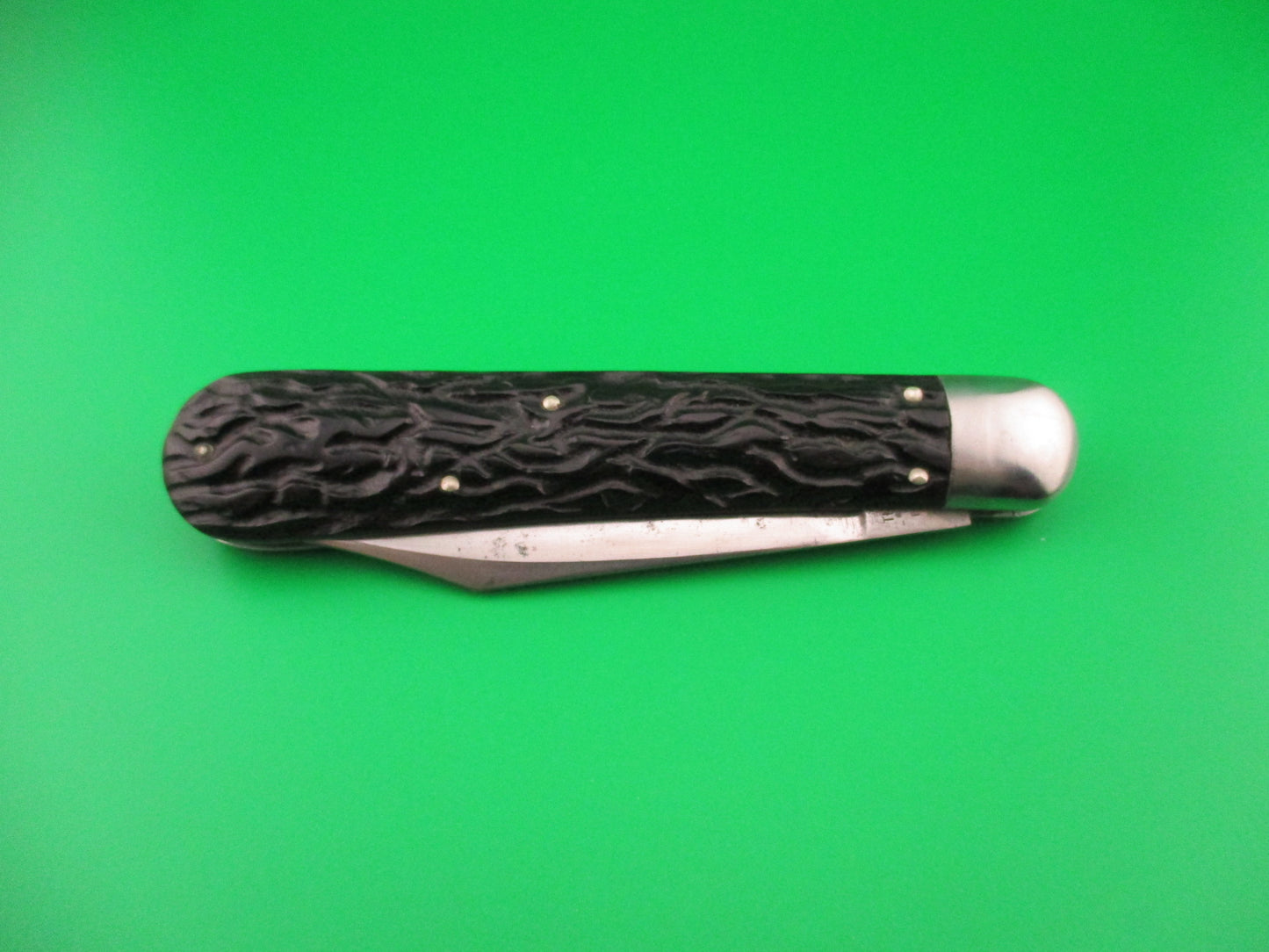 Flylock Hunter #11000 Large Single Black Wormgroove switchblade knife