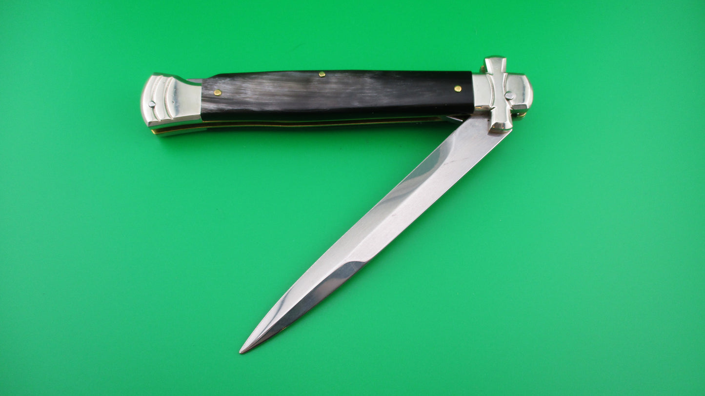 Z AGA CAMPOLIN 28cm Italian Maltese Cross Brazilian horn automatic knife