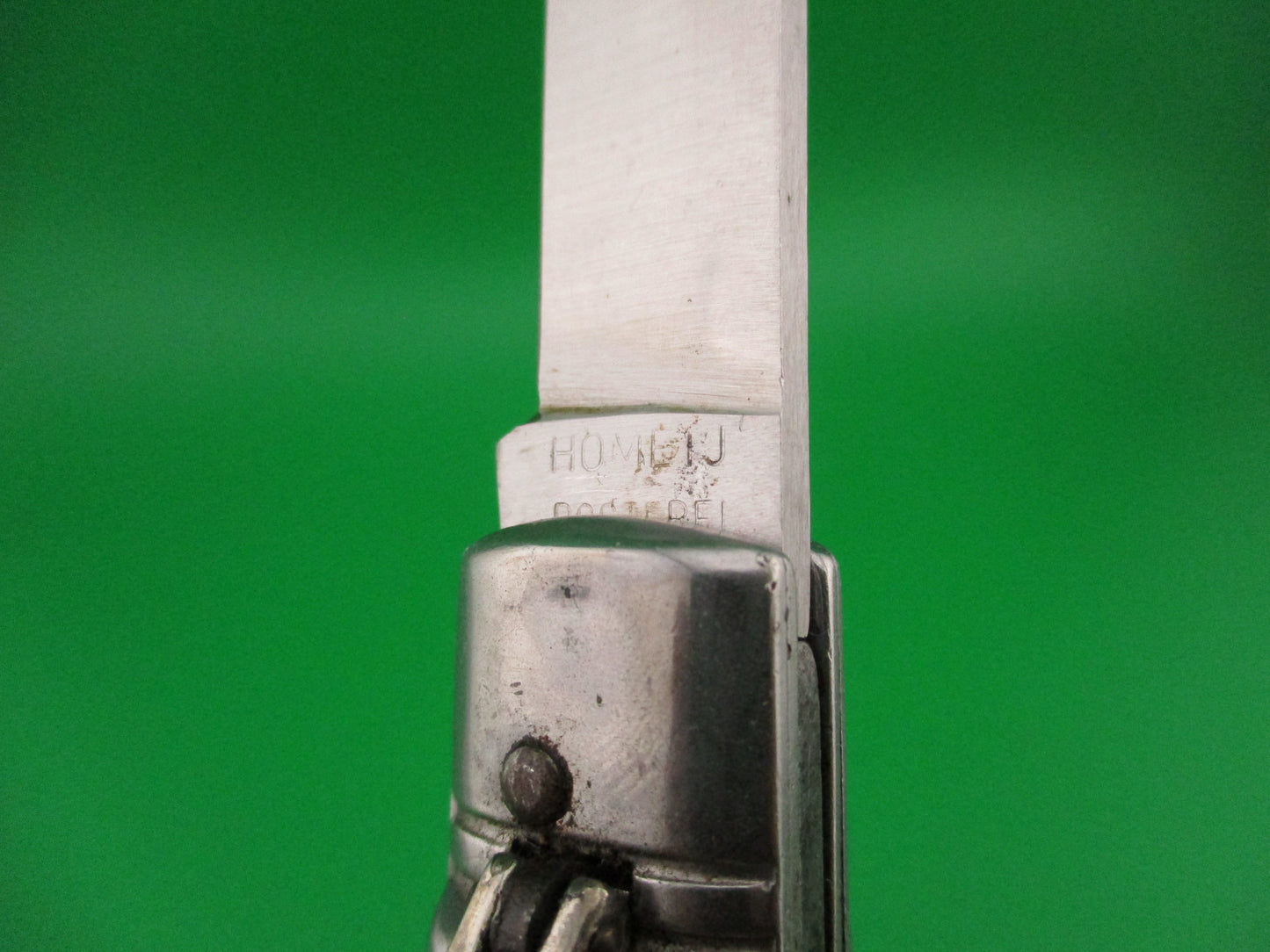 HOMEIJ ROSTFREI 20cm Italian Birds Head Lever Horn Vintage automatic knife