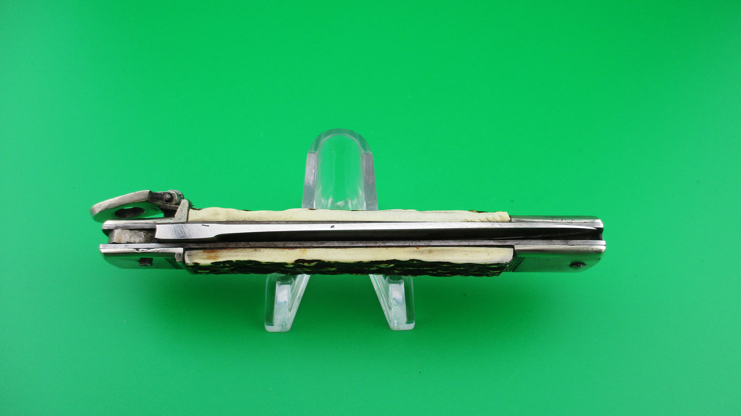 HUBERTUS SOLINGEN ROSTFREI 11cm German Slimline lever switchblade stamped