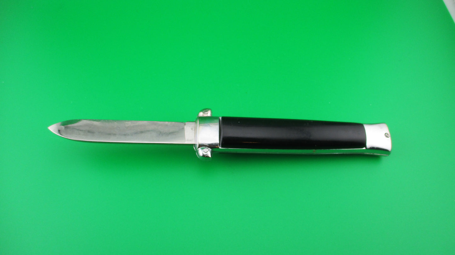z PATENT ROSTFREI 21cm Italian Vintage OTF DA Rosa Uliana Primo automatic black knife NOS