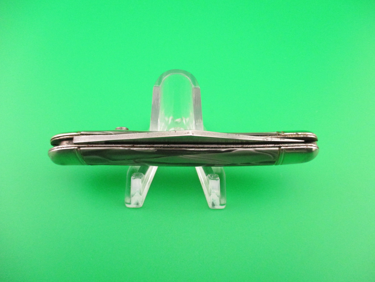 Hammer Brand Imperial Serpentine Utility Jack Gray Pearl celluloid switchblade
