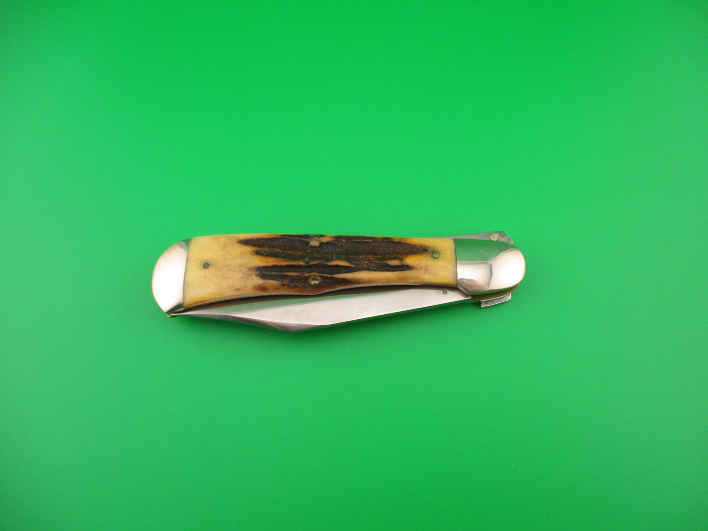 Aerial AC MFG Co Marinette, WIS Stag Lever K112 switchblade knife