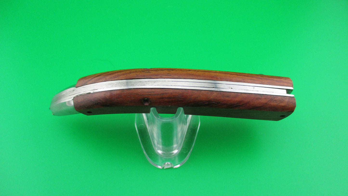 INOX Stiletto 22cm Italian Catalana Wood handle automatic knife