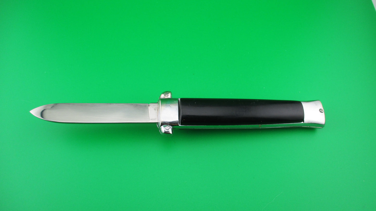 z PATENT ROSTFREI 21cm Italian Vintage OTF DA Rosa Uliana Primo automatic black knife NOS