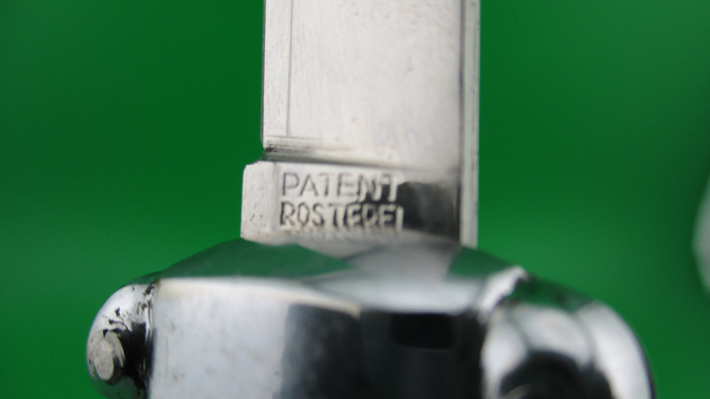 z PATENT ROSTFREI 21cm Italian Vintage OTF DA Rosa Uliana Primo automatic black knife NOS