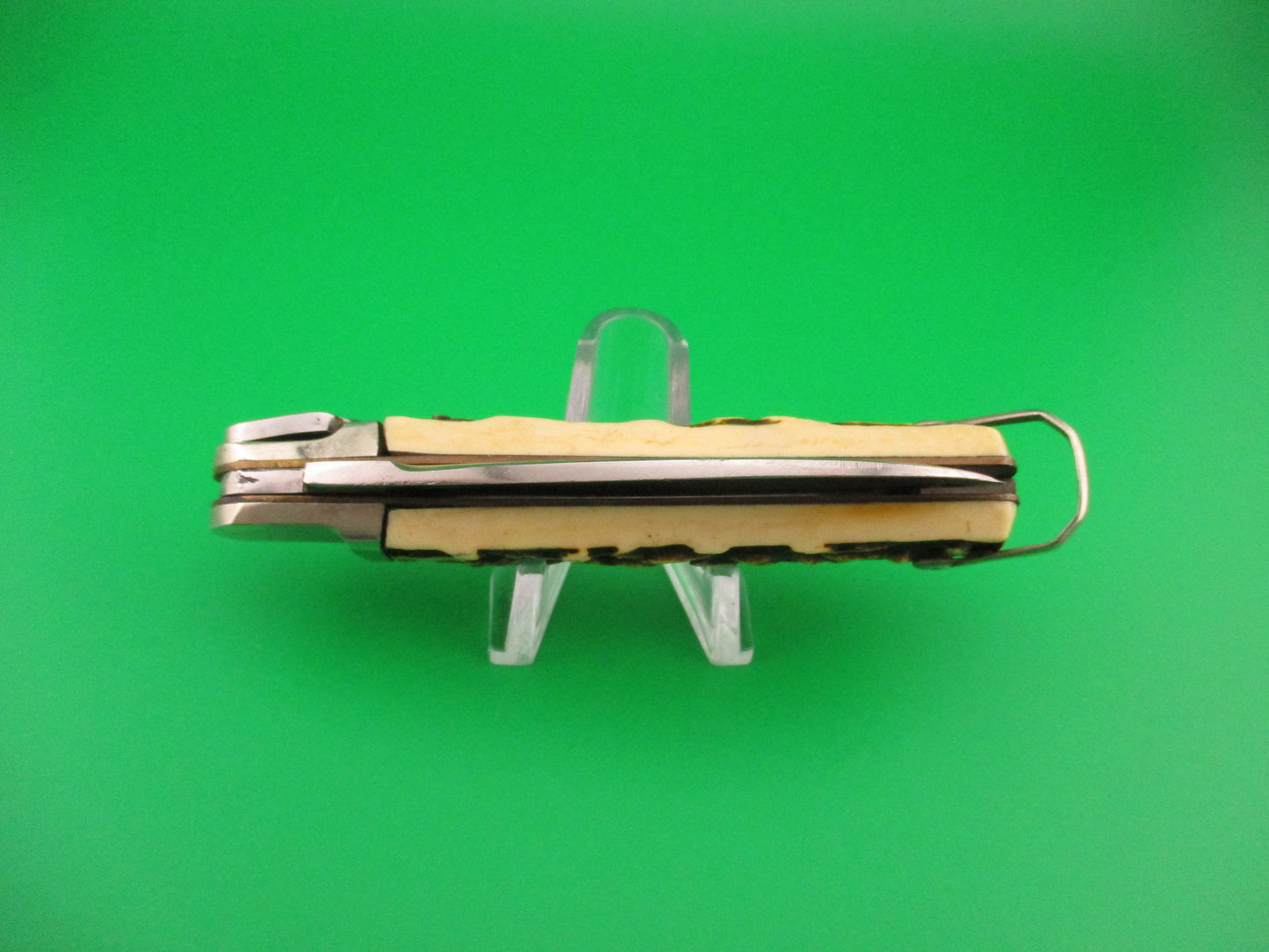 MAKINOX 18cm French Lever Imitation Stag Vintage automatic knife