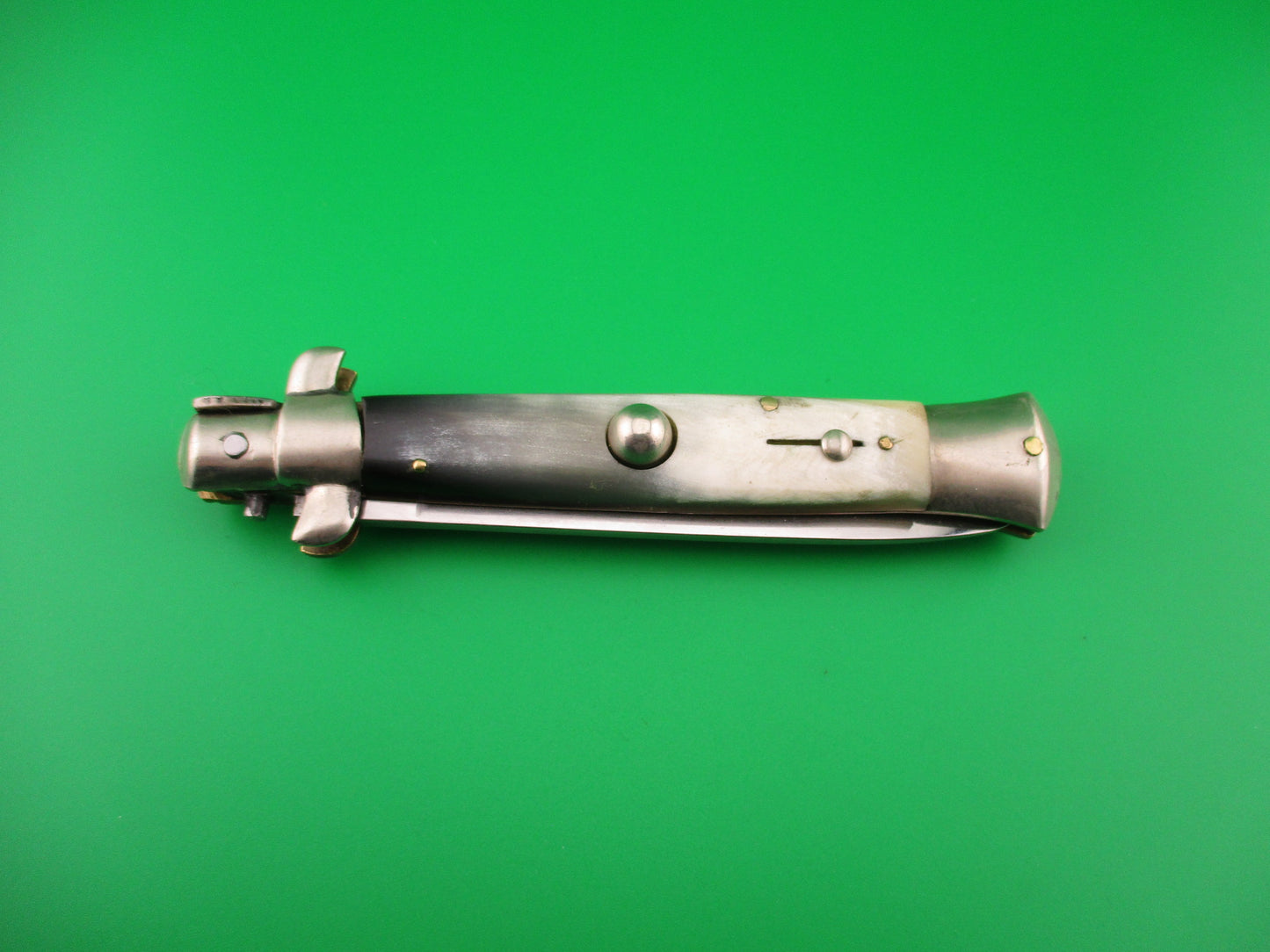 Rostfrei 23cm Italian Transitional Stiletto Horn vintage automatic knife