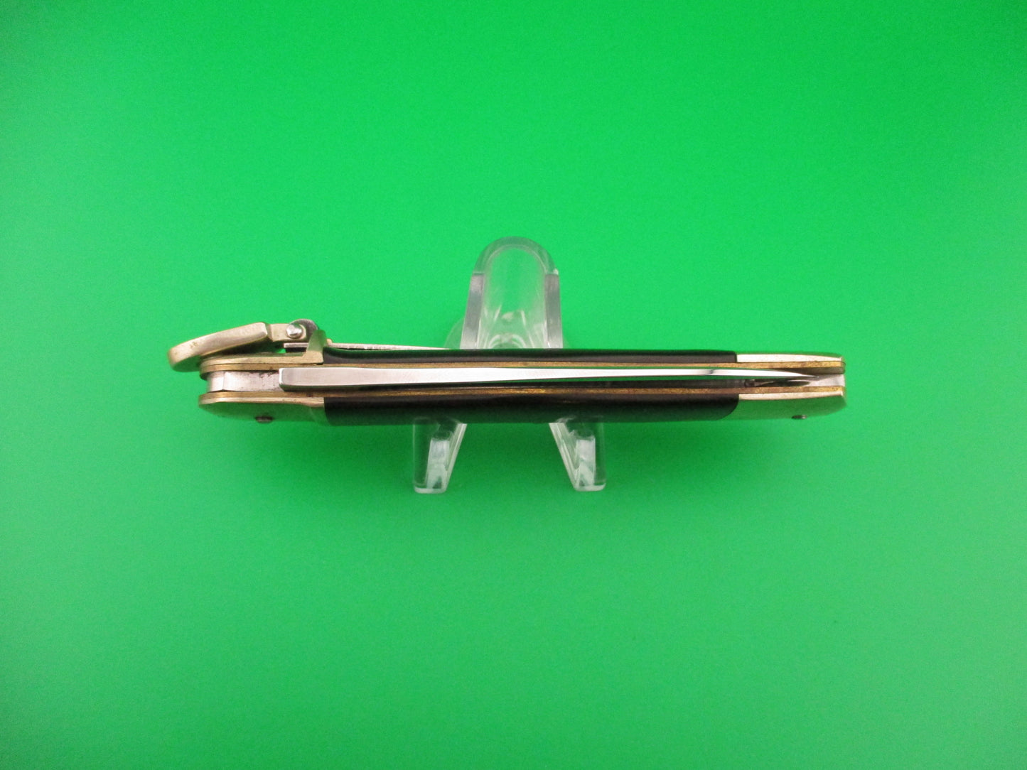 Hubertus Solingen 11cm West Germany Lever Black Micarta automatic knife